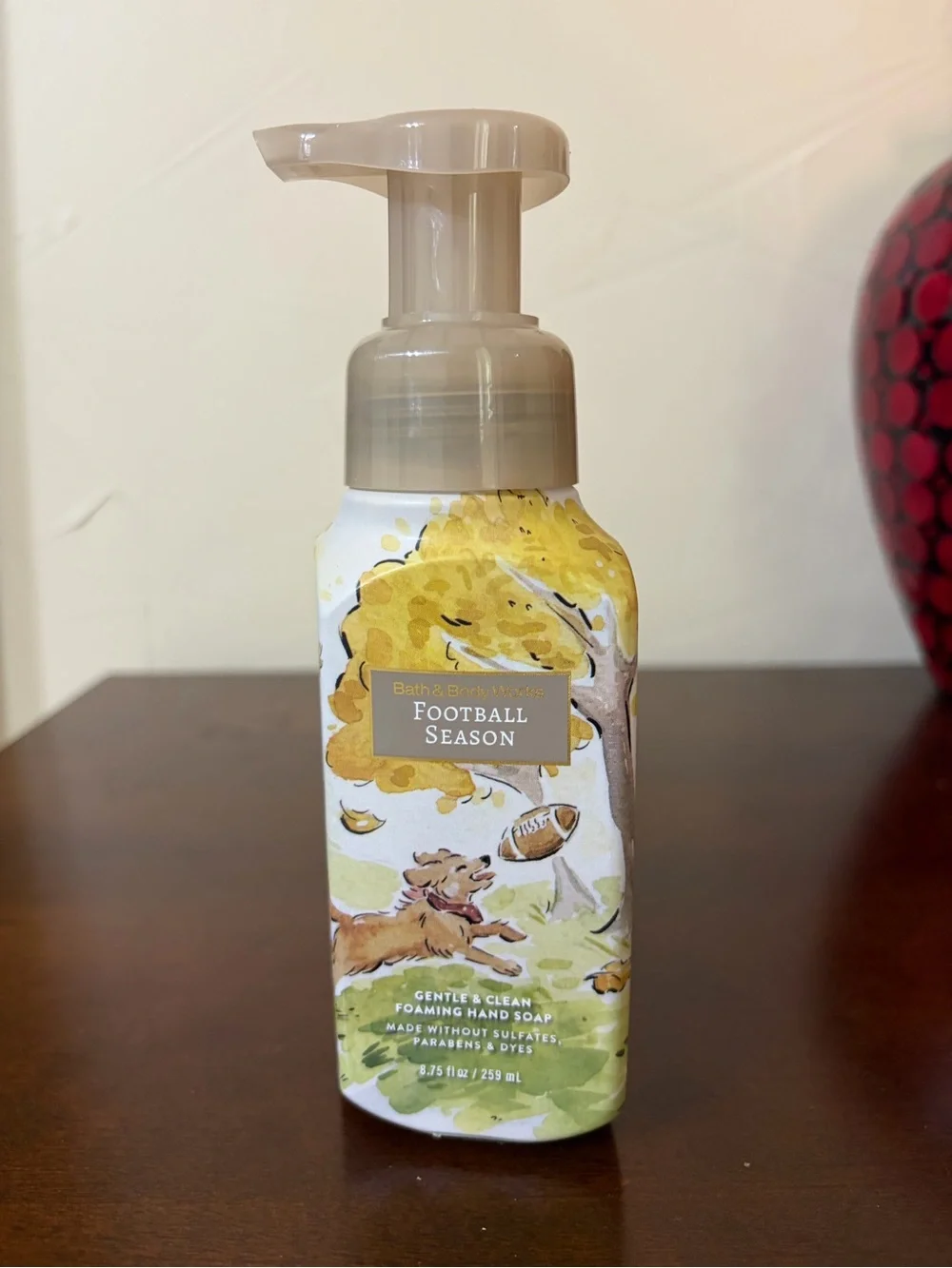 Bath & Body Works Football Season Foaming Hand Soap & Scented 3 Wick Candle